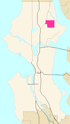 Map of Wedgwood's location in Seattle