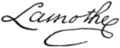 Signature of Antoine de la Mothe Cadillac (1658–1730)