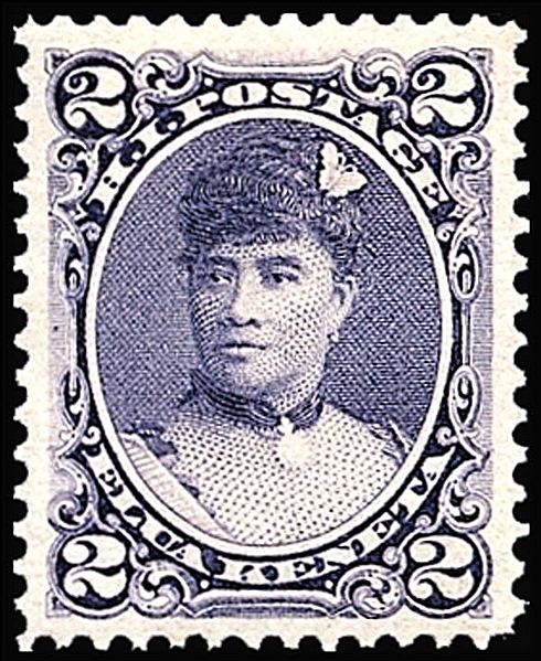Stamp Hawaii 1891 Liliuokalani Sc52