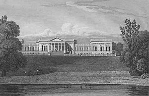 Stowe House - fachada sul (1829)