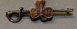 Sweetheart pin with the emblem of the South Irish Horse Regiment..jpg