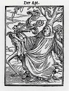 The Abbot, from The Dance of Death, by Hans Holbein the Younger