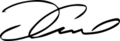Tom Cruise signature