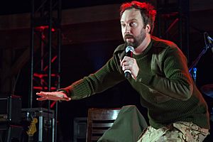 Tom Green and the Carpet Frogs Perform in Afghanistan 110308-A-UJ825-165