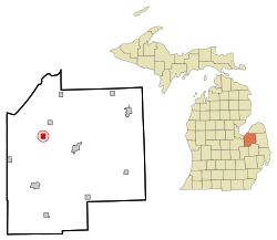 Location of Fairgrove, Michigan