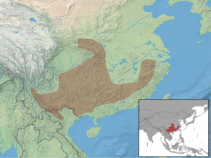 Typhlomys cinereus distribution.png