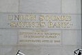 Union Square Savings Bank gold sign