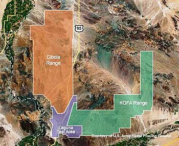 United States Army Yuma Proving Ground Range Map