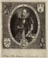 William Burton, 1622. engraved by F. Delaram, frontispiece to Description of Leicestershire