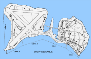 Wyspy Roi-Namur - mapa