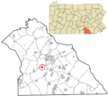 York County Pennsylvania incorporated and unincorporated areas New Salem highlighted