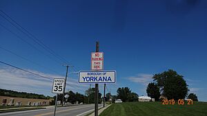 Yorkana Borough Sign (2019-05-21)