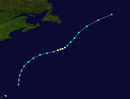 1963 Atlantic hurricane 4 track