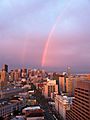A double rainbow in San Francisco 2013-03-30 21-33