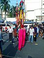 A stilt walker at Shahbag , Dhaka 4
