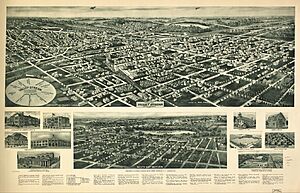 Aero-view of Valley Stream, Long Island 1924. LOC 75694859