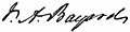 Appletons' Bayard James Asheton signature