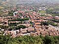 Borgo Maggiore seen from San Marino - June 2016