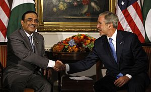 Bush and Zardari 2008-9-23