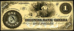 CAN-S1666-Colonial Bank of Canada, Toronto-1 Dollar (1859)