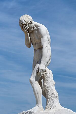 Caïn venant de tuer son frère Abel by Henri Vidal, Tuileries Garden, 18 July 2017