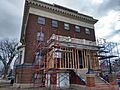Charles Thompson Memorial Hall porch restoration in 2024