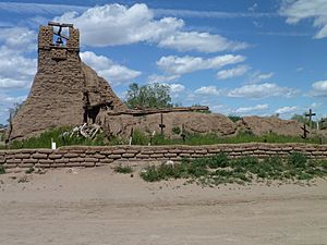 Church ruins at Taos Pueblo, NM