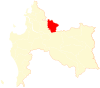 Location of Cabrero commune in Bío Bío Region