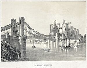 Conway Bridge.(Carnarvonshire, North Wales)