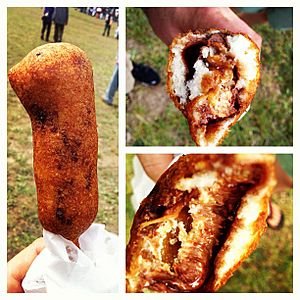 Deep-fried Snickers