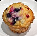 Double berry yogurt cream muffin of Mister Donut in Japan