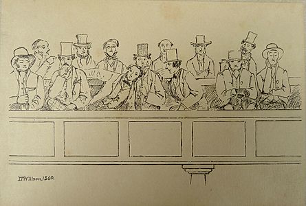 Drawings of Quakers by J J Willson - 3