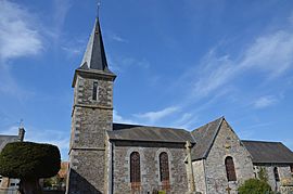 The church in Saint-Denis-Maisoncelles