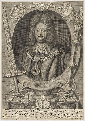 Engraving of Sir Thomas Pilkington