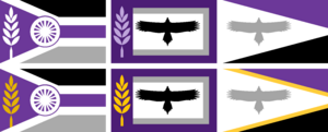 Final Three and Alternative Flag Designs for Milford, Nebraska