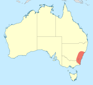 Griseargiolestes griseus distribution map.svg