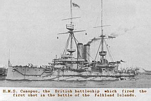 HMS Canopus news mimic