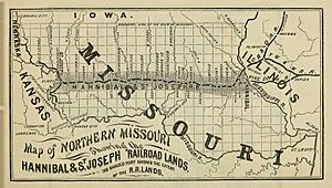 Hannibal and St. Joseph Railroad, 1860.jpg