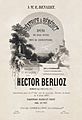 Hector Berlioz, Béatrice et Bénédict score title page - Restoration