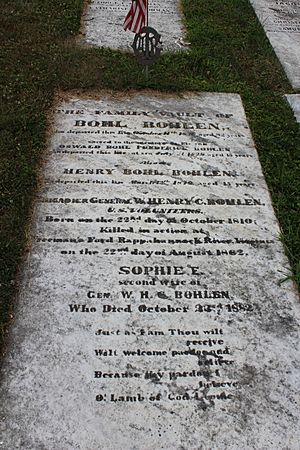 Henry Bohlen tombstone