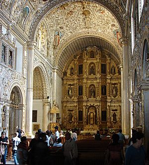 Interior Templo de Santo Domingo de Guzman Oaxaca