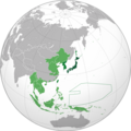Japanese Empire (orthographic projection)