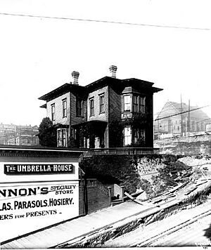 John Leary house at 208 Madison St, Seattle, Oct 9, 1906 (CURTIS 1421)