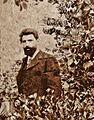 Jose Garcia-Vaso y Vicente Medina (poeta y pintor, con bigote blanco)