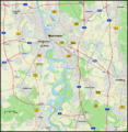 Karte Verkehrswege Großraum Mannheim