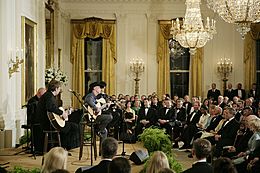 Kenny Chesney performs in the East Room of the White House