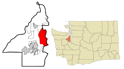 Location of Bainbridge Island, Washington