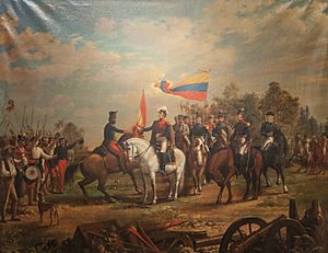 La entrega de la bandera del Numancia al Batallón Sin Nombre