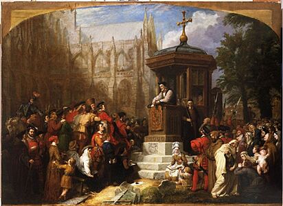 Latimer preaching at St.Paul's cross by Sir George Hayter 1855