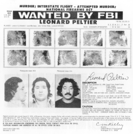 Leonard Peltier FBI Poster